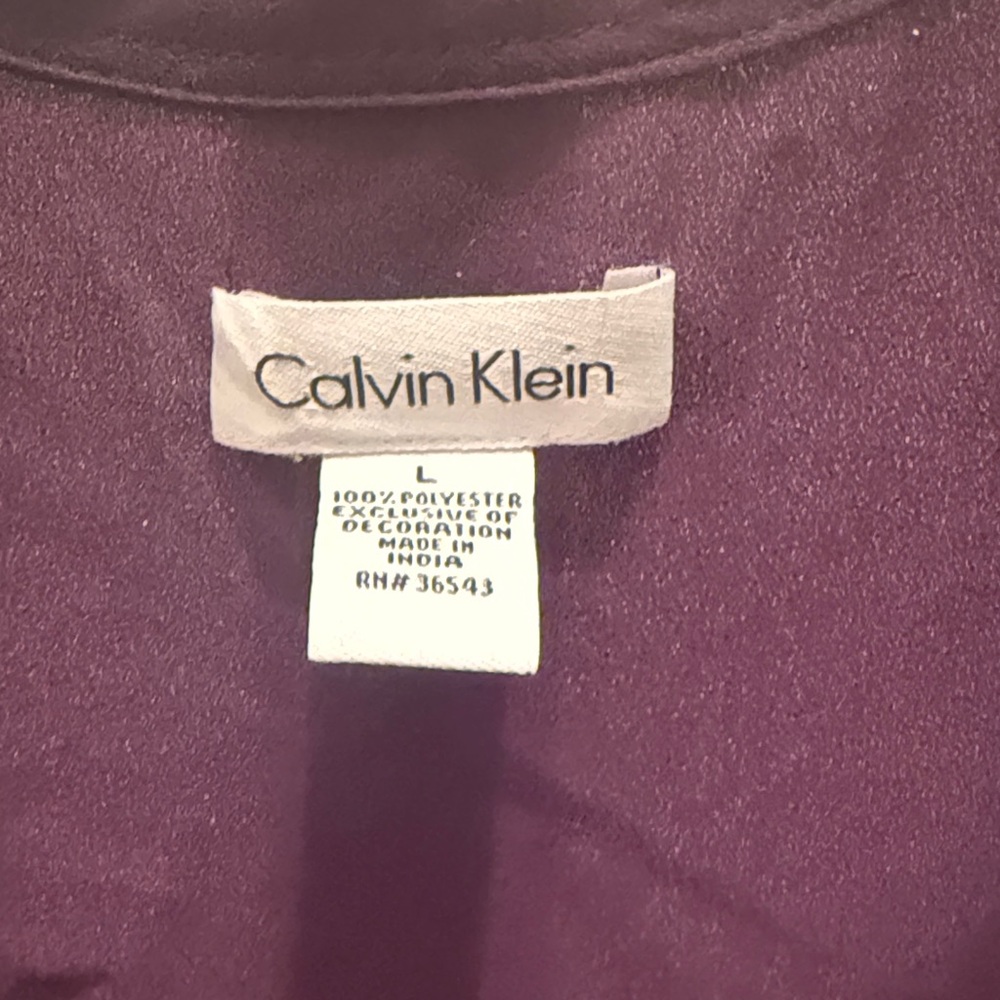 Calvin Klein Dark Purple Tank Top - Picture 2 of 3